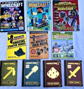 Minecraft Lot of 10 Books Handbooks, Guides, Let's Build – Mojang Kids Bundle - Picture 1 of 9