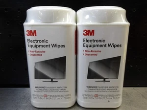2 NEU! 3M CL610 80 Stück 5" x 7" vorbefeuchtete elektronische Reinigungstücher - Bild 1 von 2