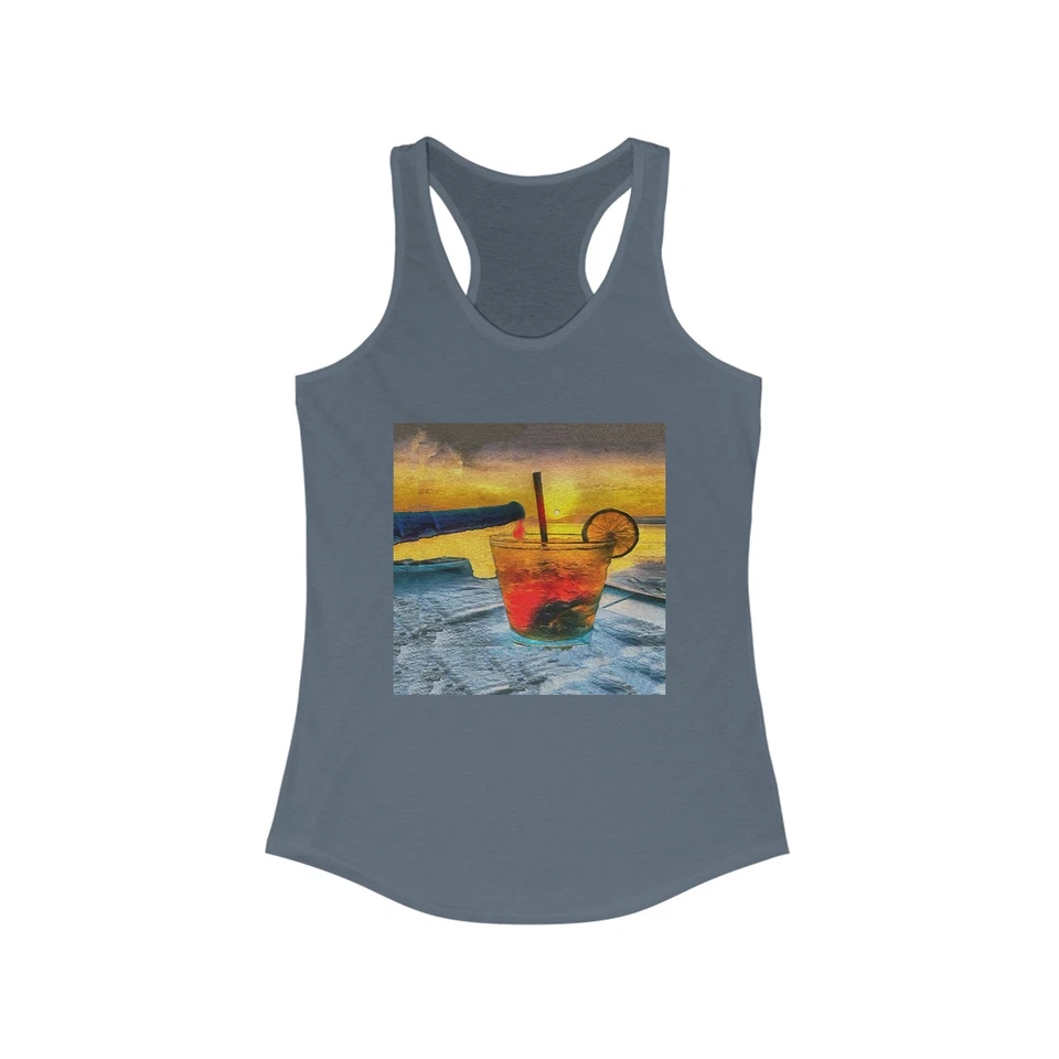 Happy Hour on Sifnos Women's Racerback Tank - Image 1 of 1