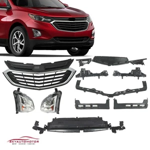 For 2018-2021 Chevrolet Equinox Front Grille Fog Light Bracket Support Kit 10pcs - Picture 1 of 11