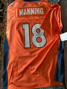 Peyton Manning SIGNED Denver Broncos Stitched Jersey BAS Authenticated XL - Picture 1 of 3