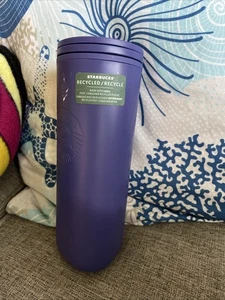 Starbucks 100% Recycled Purple Stainless Steel + Recycled Plastic Tumbler 16 oz - Bild 1 von 9