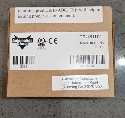 "NEW" Automation Direct D0-16TD2 Sealed  Box - Image 1 of 4