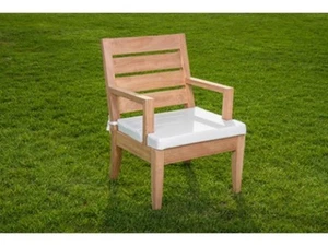 Patio Outdoor Sunbrella Plain Stripe Fabric Dining Chair Cushion Pillow Zipper - Picture 1 of 4