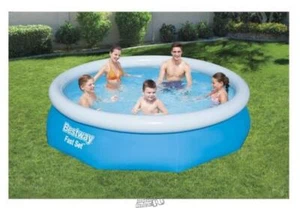 Bestway 57269E oberirdischer Pool schnelles Set 330 gal rund 30" H x 10 Fuß D blau - Bild 1 von 2