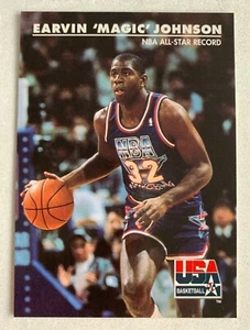 NBA MAGIC JOHNSON 1992-93 Skybox All-Star Record USA Basketball Trading CARD #34 - Bild 1 von 2