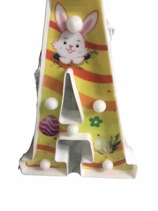 Easter Decorations Bunny Eggs Lights Easter Window Lights Up Table Top Letter A - Picture 1 of 4
