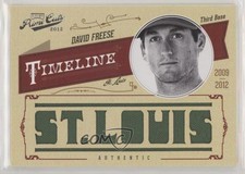 2012 Playoff Prime Cuts Timeline Custom City Materials /25 David Freese #13