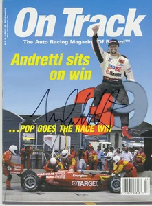 Michael Andretti Autografiado En Pista Junio 2000 Revista Andretti ¡Se sienta en ganar! - Imagen 1 de 1