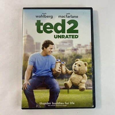 Ted 2 (DVD, 2015) Comedy Unrated Widescreen NTSC Region 1 Wahlberg Macfarlane - Image 1 of 4