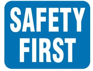 Safety First Railroad Railway Train Sticker Decal R7375 - Picture 1 of 1