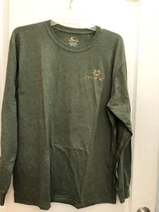 Mossy Oak Mallard Duck Long Sleeve Green T Shirt Mens Size L NWOT - Picture 1 of 6