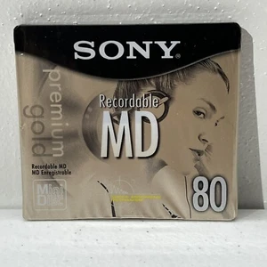 Sony MD80 MiniDisc Recordable 80 Minute Single Brand New SEALED - Picture 1 of 3