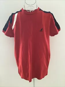 Kangol Medium T Shirt Bright Red with Orange and Navy detail - Mens Size Medium - Picture 1 of 17