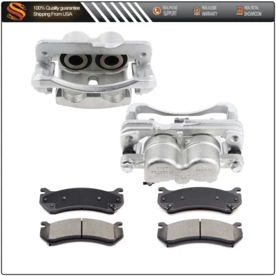 For 2002-2006 Chevrolet GMC Silverado 1500 Front Brake Calipers & Ceramic Pads - Image 1 of 4