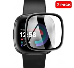 2x Pellicola Protettiva Schermo per Smartwatch Fitbit Versa 4 Full Cover - Foto 1 di 11