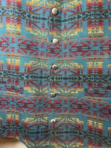Pendleton Men’s Vest High Grade Western Wear Sz XL Navajo Aztec Wool