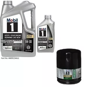 Filtro de aceite de motor Mobil1 M1-113A y aceite de motor totalmente sintético Mobil1 5W30 de 6 cuartos - Imagen 1 de 1