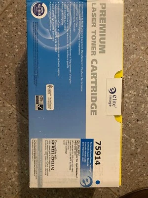 Elite Remanufactured Toner Cartridge 1800 Page Yield Cyan 75914 - Image 1 of 3
