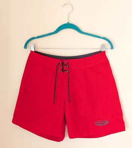 Vintage Y2K Patagonia Womens Shorts Small Red Tie Front Nylon Athletic Outdoorsy - Picture 1 of 12