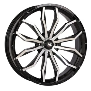 High Lifter by STI HL21 20x7 ATV/UTV Wheel - Gloss Black/Machined (4/156) 4+3 - Picture 1 of 1