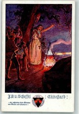 39800281 - sign. Scheffel J.D.V. Ekkehard Deutscher Schul Verein 1880 Karte Nr.