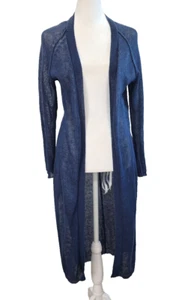 525 America Damen Größe S offene Strickjacke Pullover blau lose Strick - Bild 1 von 12