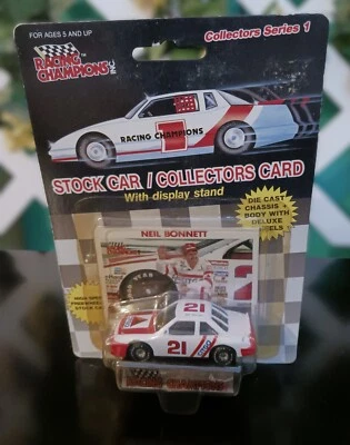 Racing Champions 1990 1:64 - #21 Neil Bonnett, neumáticos de goma (rc3257) Foto 1 de 2