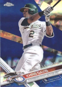 KHRIS DAVIS 2017 TOPPS CHROME SAPPHIRE EDITION #291 ONLY 250 MADE - Picture 1 of 2