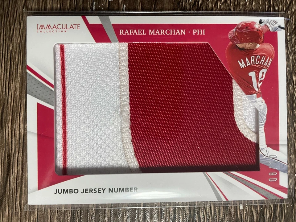 RAFAEL MARCHAN 2021 Panini Immaculate Collection Jumbo Jersey Number #08/10 - Image 1 of 1