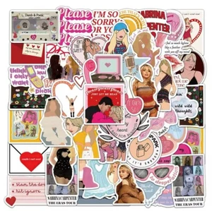 💌 50 Stück Sabrina Zimmermann Aufkleber Espresso Please kurz & süß Vinyl Aufkleber - Bild 1 von 7