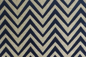 CHENILLE CHEVRON PRINT BROWN MODERN UPHOLSTERY DRAPERY FABRIC SOLD BY THE YARD - Picture 1 of 1
