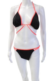 L'Agent by Agent Provocateur Women Black Bikini Set Size L