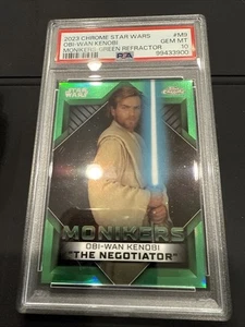 2023 Topps Chrome Star Wars Obi-Wan Kenobi Green Refactor Monikers #M9 PSA 10 68 - Picture 1 of 8