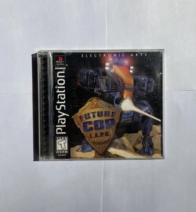 Future Cop LAPD Sony PlayStation 1 (PS1) Etiqueta Negra Manual Completo CIB - Imagen 1 de 3