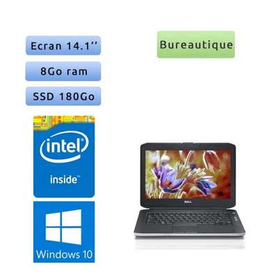 Occasion - Dell Latitude E5430 - Windows 10 - B840 4Go 180Go SSD - 14.1 - Webcam - Photo 1/2