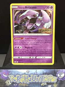 Pokemon Card Galarian Articuno SWSH123 STAFF STAMPED Evolving Skies Holo NM - Picture 1 of 8
