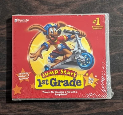 JumpStart 1st Grade (2007 Knowledge Adventure CD-ROM) Educational - New Sealed - Image 1 of 4