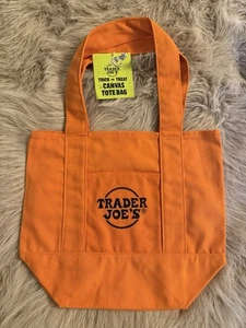NEU TRADER JOE'S HALLOWEEN MINI CANVAS TRAGETASCHE - ORANGE - SOFORT VERSANDFERTIG! - Bild 1 von 1