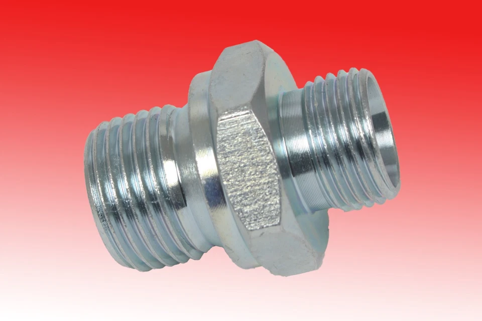 KMPARTS Doppelnippel Verbinder M8 M10 M12 M14 M16 M18 M20 M22 M24 M26 M27 M30 M32 M33