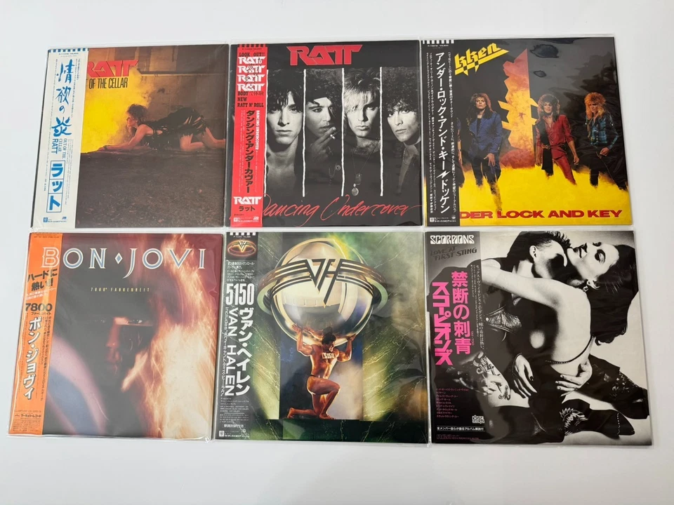 Ratt , Dokken, Bon Jovi, Scorpions, Kiss ...【12 x Japanese LP Lot w/Obi】 Foto 1 de 4
