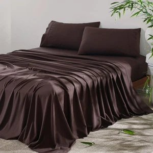4 Stück King Size Laken - Kühlende Bettwäsche Set, Mischung Rayon abgeleitet von Ba... - Bild 1 von 7