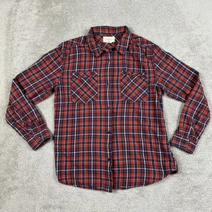 Denim & Supply Ralph Lauren Shirt Womens Medium Plaid Western Flannel Casual - Picture 1 of 8