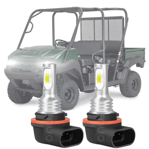 For Kawasaki MULE 4000 4010 2009 2010 2011 2012 LED Headlight Bulb 12V US White - Foto 1 di 12