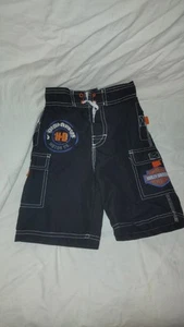 VTG Harley Davidson Kids Youth Size 4 Toddler Boy Swim Shorts Trunks Suit Mesh - Picture 1 of 11