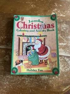 2001 Jumbo Christmas Coloring And Activity Book Used, Lots Of Pages Left - Bild 1 von 9