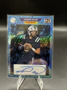 2024 Leaf Pro Set Jackson Taylor Autograph 17/20 Blue Shimmer - Bild 1 von 2