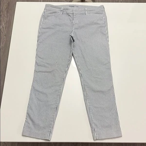 Old Navy Pixie Ankle Skinny Hose Damen blau gestreift Gr. 10 neu ohne Etikett - Bild 1 von 10