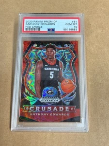 2020 Panini Prizm DP / Anthony Edwards 88 of 88 / Red Choice #81 / PSA 10 - Picture 1 of 3