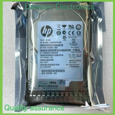 NEW HP 652583-B21 600GB 10K 2.5" SAS 6G SC ENT HDD 653957-001 0 HOURS - Image 1 of 4